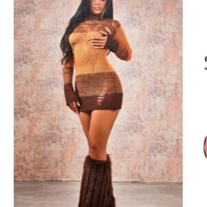 Winter Dress w/Warmers (WORN ONCE)